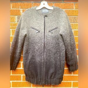 Gray and Black Women's Jacket